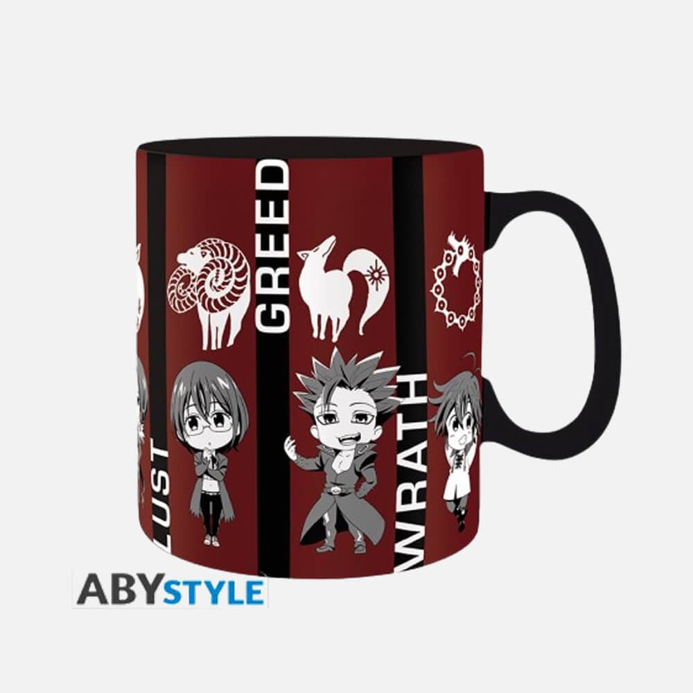 Skodelica The Seven Deadly Sins Chibi sins (460ml)