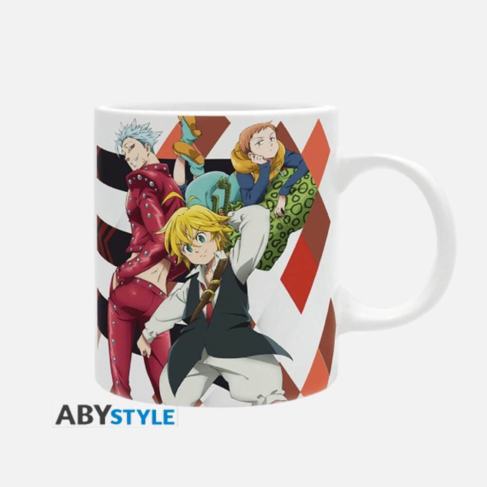 Skodelica The Seven Deadly Sins Meliodas, Ban, King (320ml)