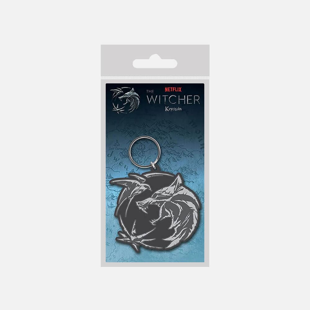 Obesek za ključe The Witcher Wolf, Swallow, Star