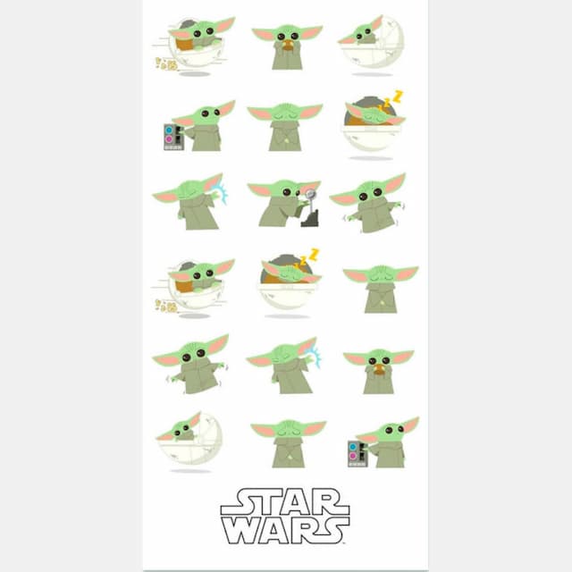 Bombažna brisača Star Wars The Mandalorian Yoda The Child