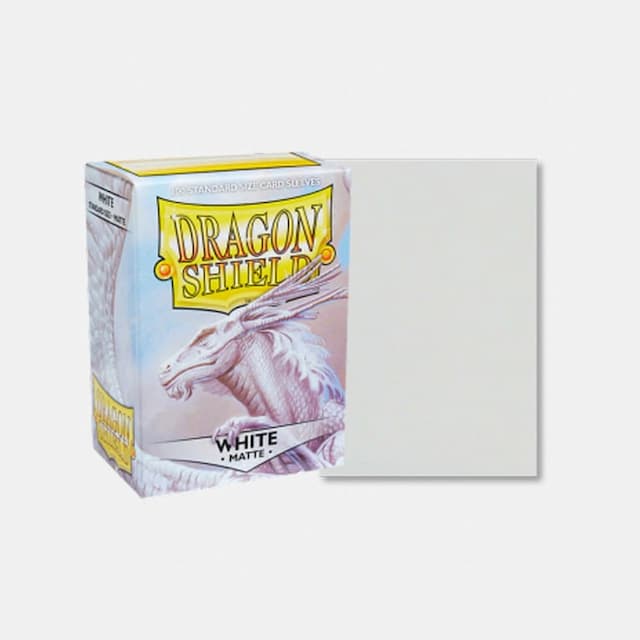 Dragon Shield (DS): Standard Matte beli ovitki (100)