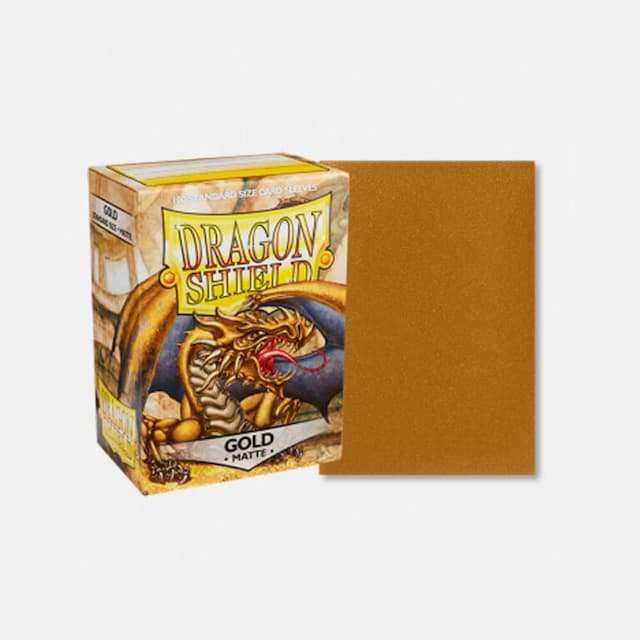 Dragon Shield (DS): Standard Matte zlati ovitki (100 kosov)
