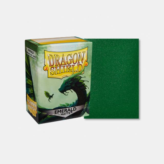 Dragon Shield (DS): Standard Matte Emerald ovitki (100 kosov)