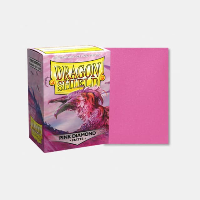 Dragon Shield (DS): Matte roza Diamond ovitki (10 kosov)