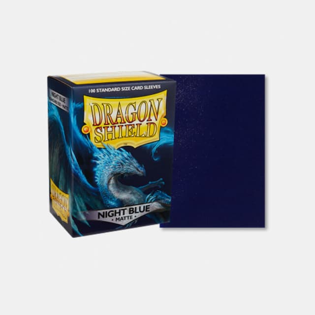 Dragon Shield (DS): Standard Matte temno modri ovitki (100 kosov)