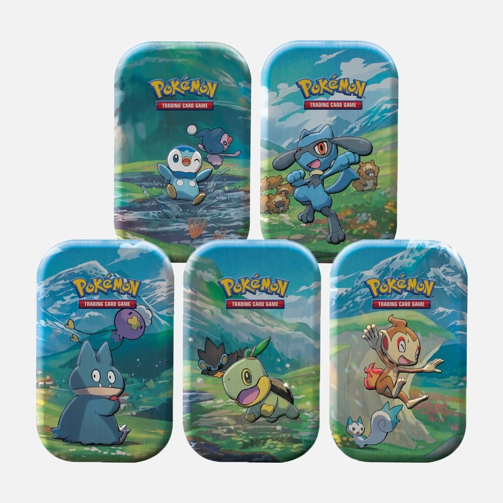 Pokémon karte Sinnoh Stars Mini Tins (komplet 5 škatljic)