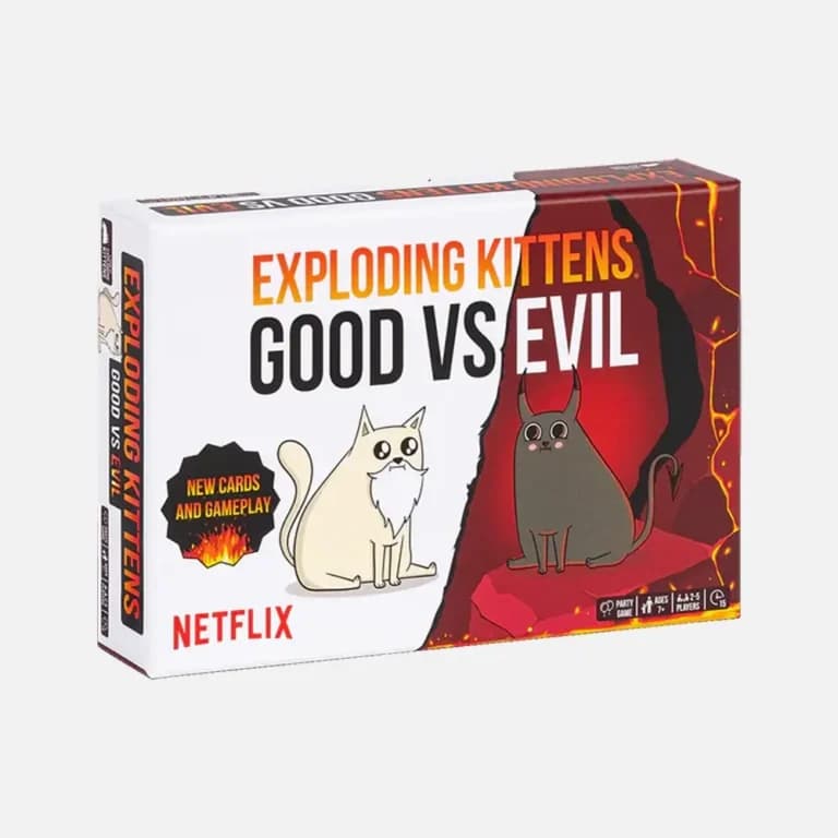 Družabna igra - Exploding Kittens: Dobro proti Zlu (slovenska izdaja)