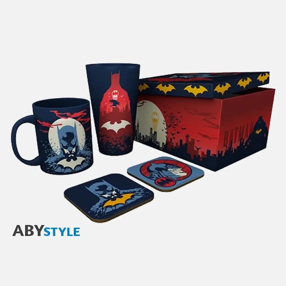 Paket DC Comics: XXL kozarec, skodelica, 2 podstavka