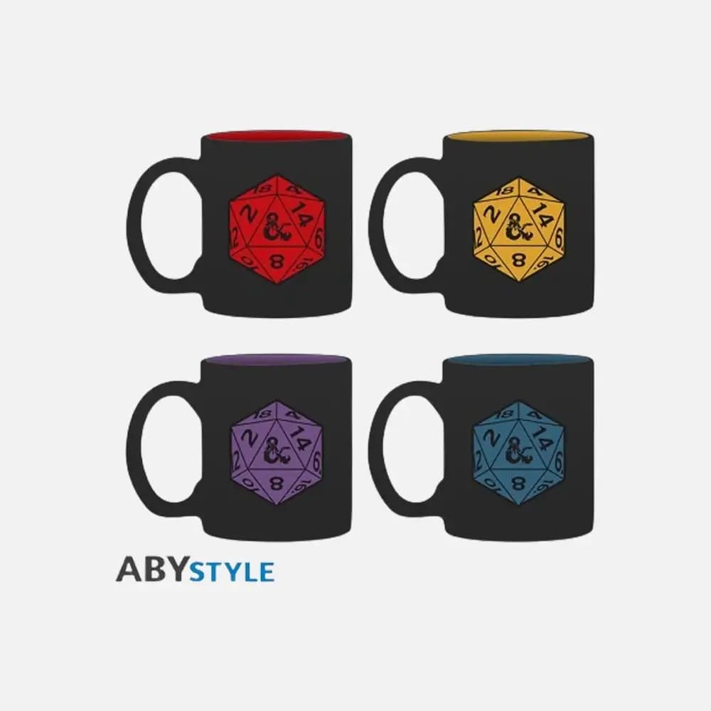 Set 4 Espresso Skodelic Dungeons & Dragons
