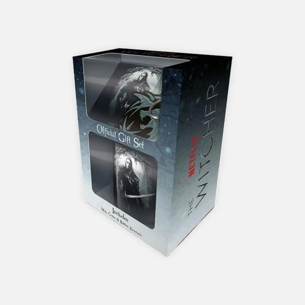 Paket The Witcher The Hunter: Skodelica, podstavek, obesek