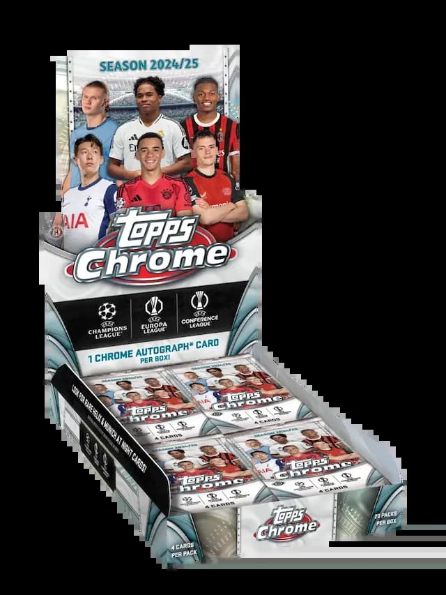 Topps Chrome® UEFA Club Competitions 2024-25  - Hobby Box