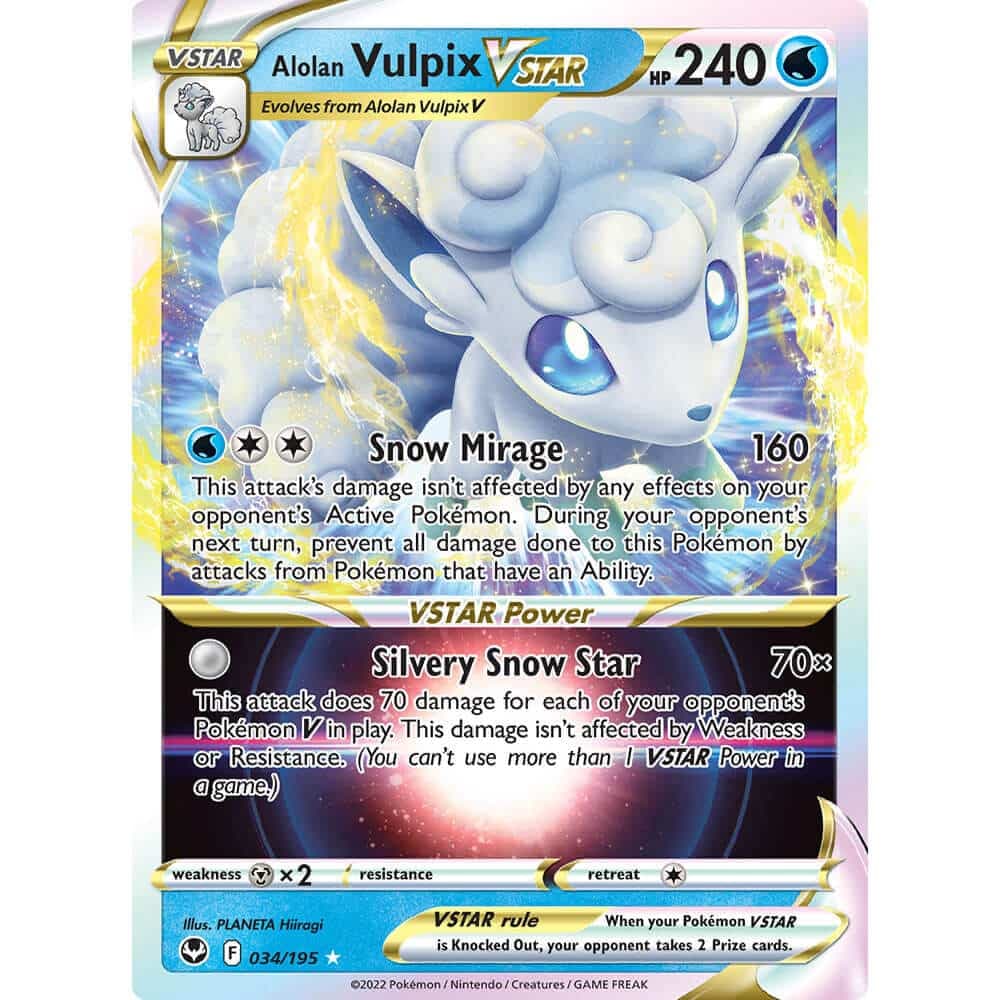 Alolan Vulpix VSTAR - 034-195 - Pokémon Card