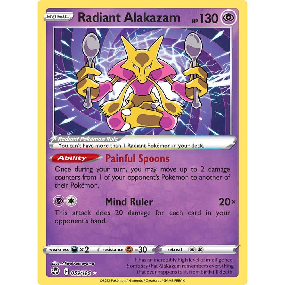 Radiant Alakazam - 059-195 - Pokémon Card