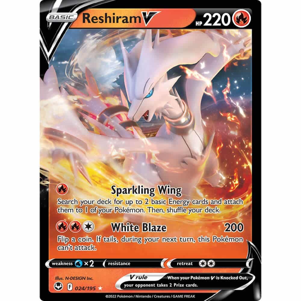 Reshiram V - 024-195 - Pokémon Card