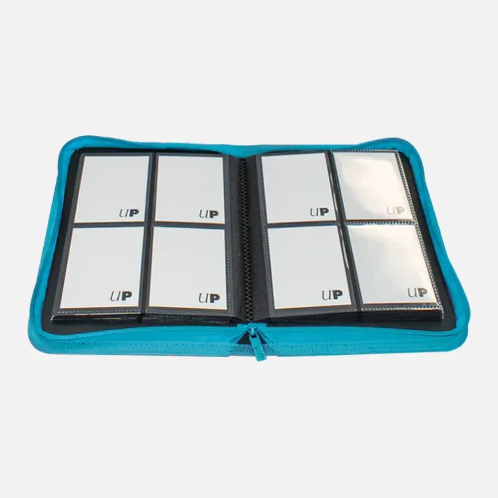 Zippered PRO Binder 4-pocket Vivid Teal