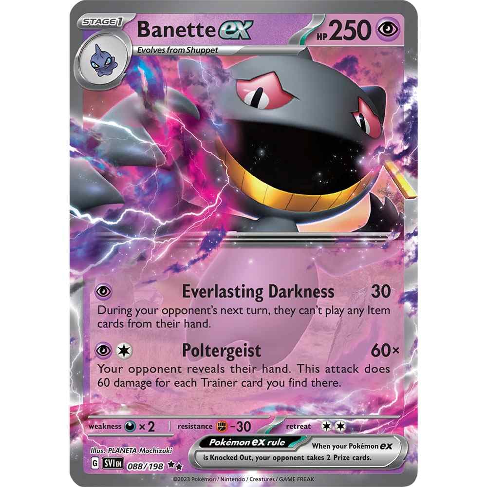Banette EX - 088/198 - Pokemon Card