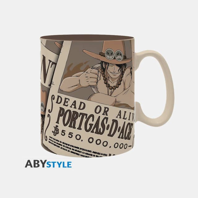 Mug One Piece Wanted Ace (460 ml)