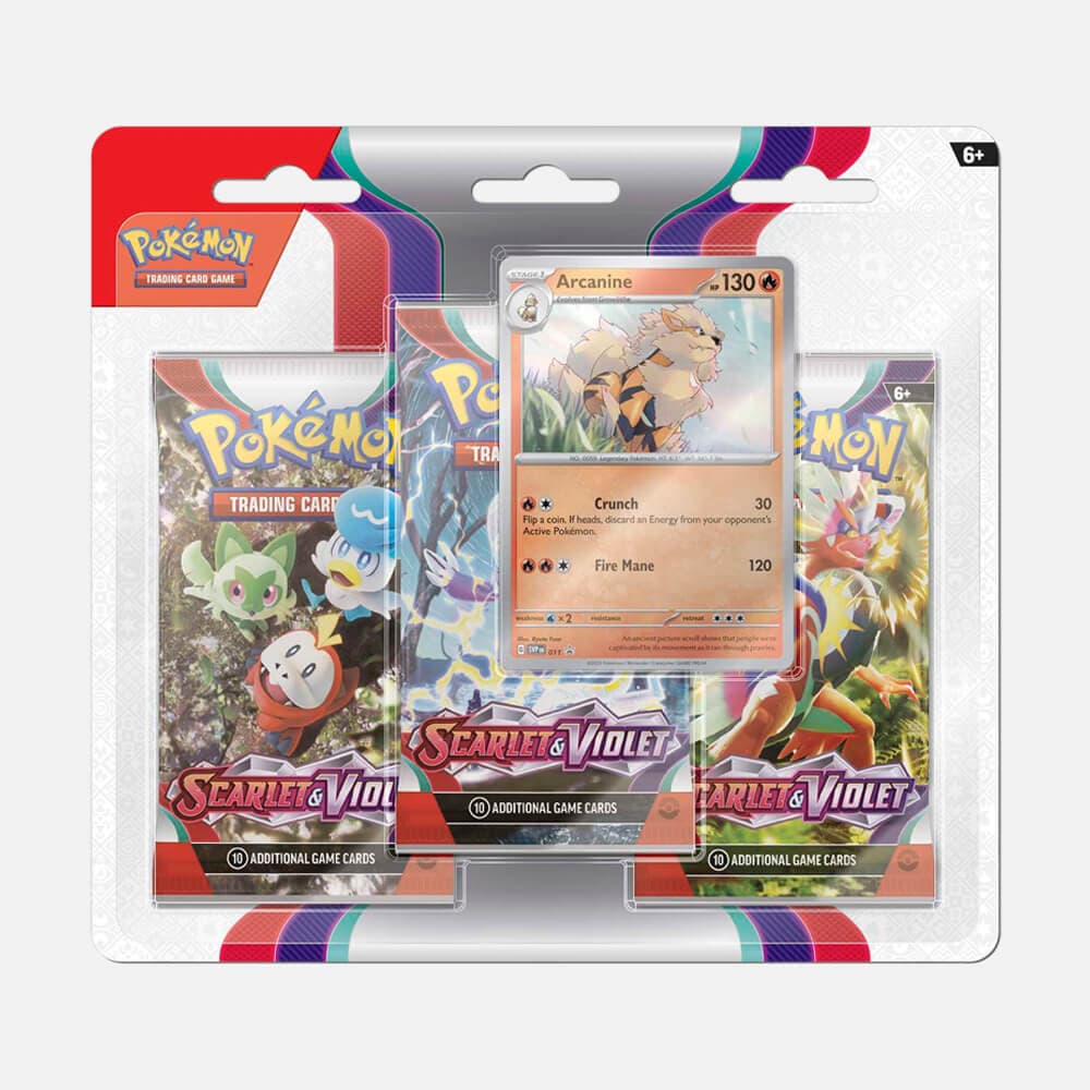 Scarlet & Violet (SV01) 3-Pack Blister Arcanine - Pokémon cards