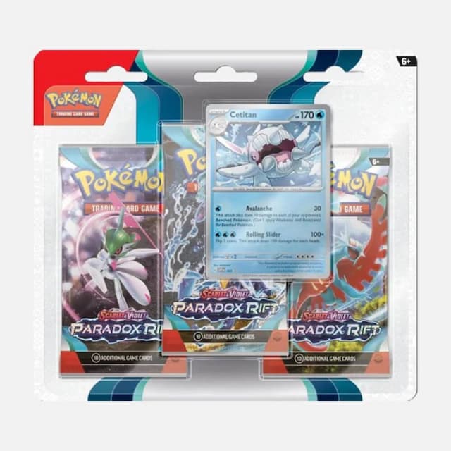 Paradox Rift (SV04) 3-Pack Blister Cetitan  - Pokémon cards
