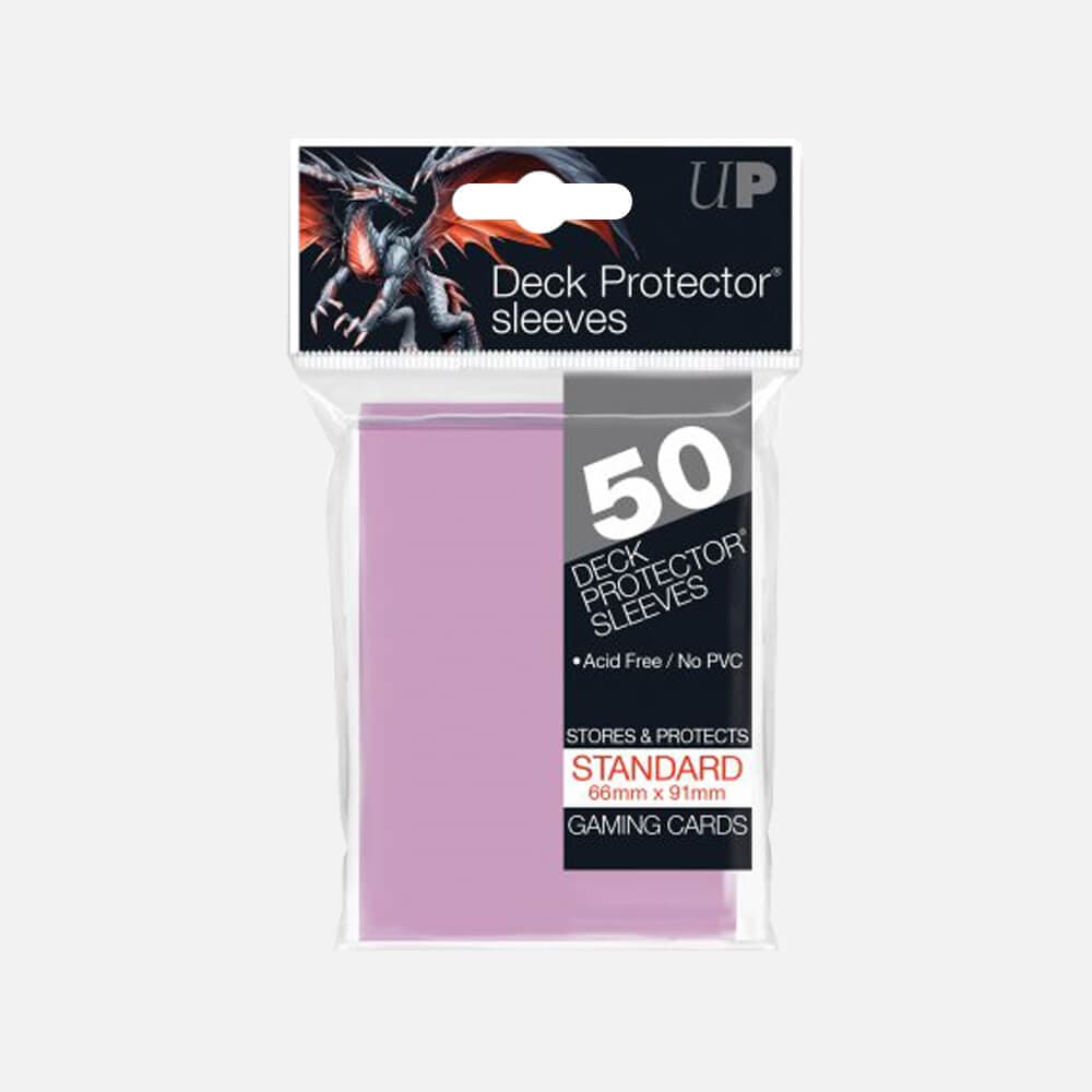 Ultra Pro Standard Deck Protectors: Pink Pro-Gloss Bright (50pcs)