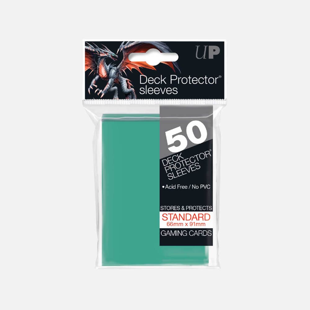 Ultra Pro Standard Deck Protectors: Pro-Gloss Aqua (50pcs)