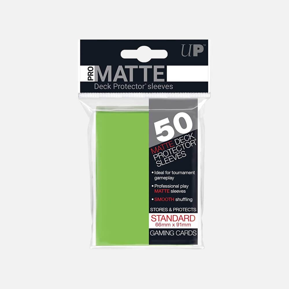 PRO-Matte Lime Green Standard Deck Protectors Sleeves (50pcs)
