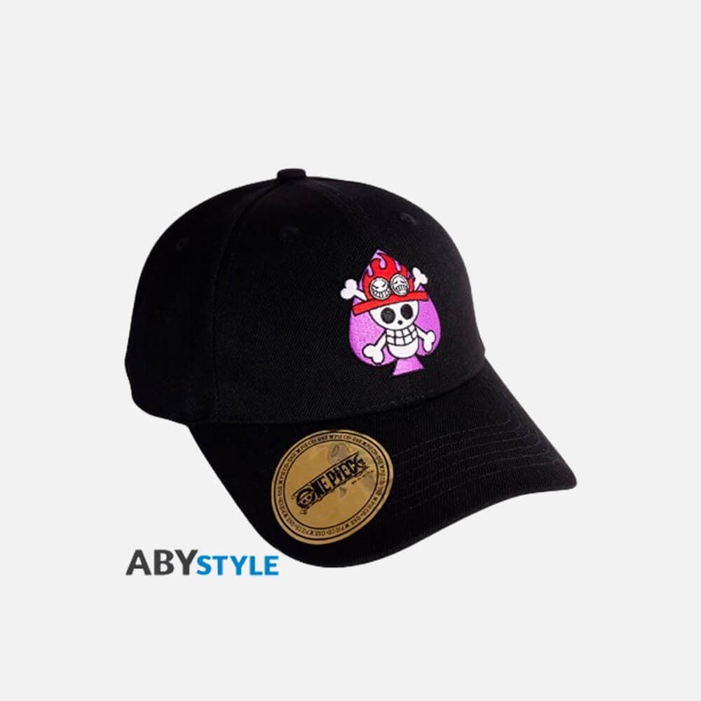 ONE PIECE - Cap - Black - Ace's Skull