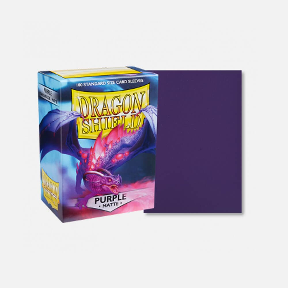Dragon Shield (DS): Standard Matte Purple Sleeves (100pcs)