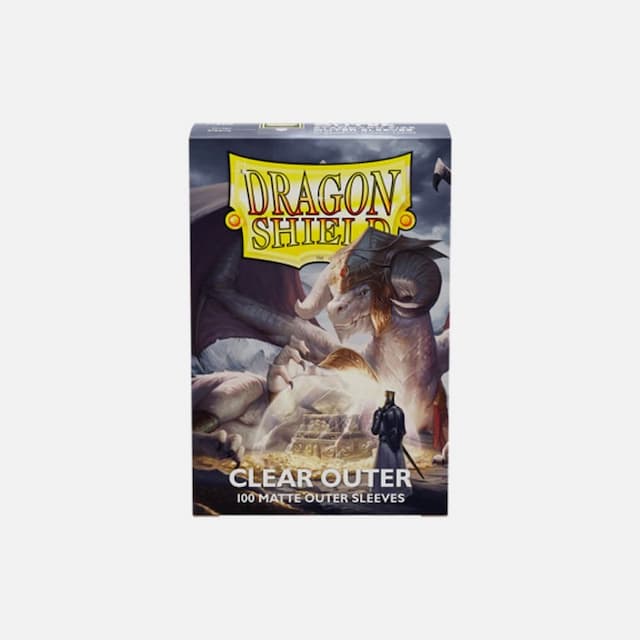 Dragon Shield (DS): Standard Size Matte Clear Outer Sleeves (100pcs)
