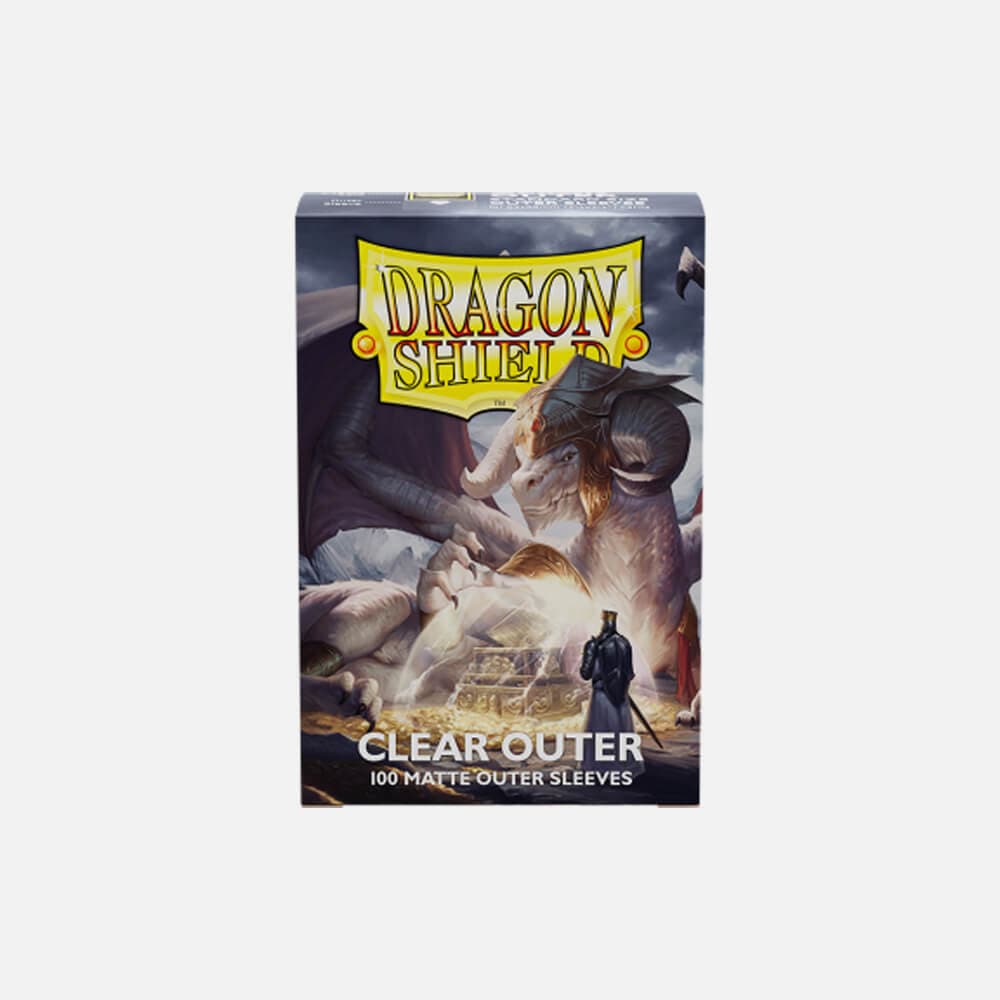 Dragon Shield (DS): Standard Size Matte Clear Outer Sleeves (100pcs)