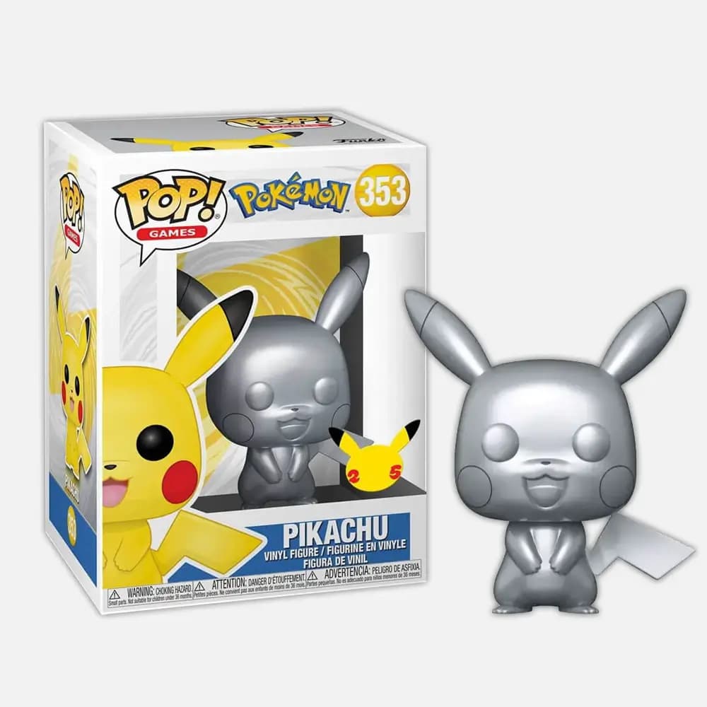 Funko Pop! Pokémon Pikachu Silver Edition (9cm)
