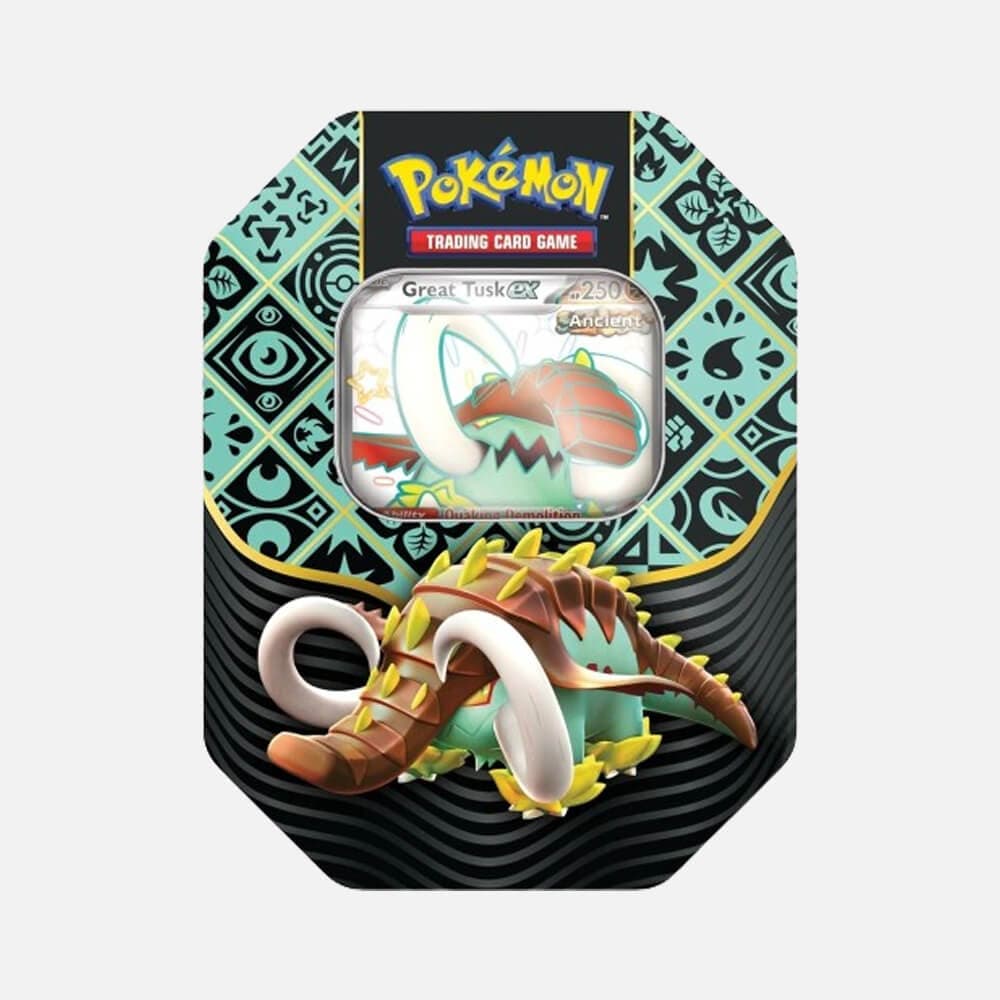 Paldean Fates (SV4.5) Tin Great Tusk EX - Pokémon cards