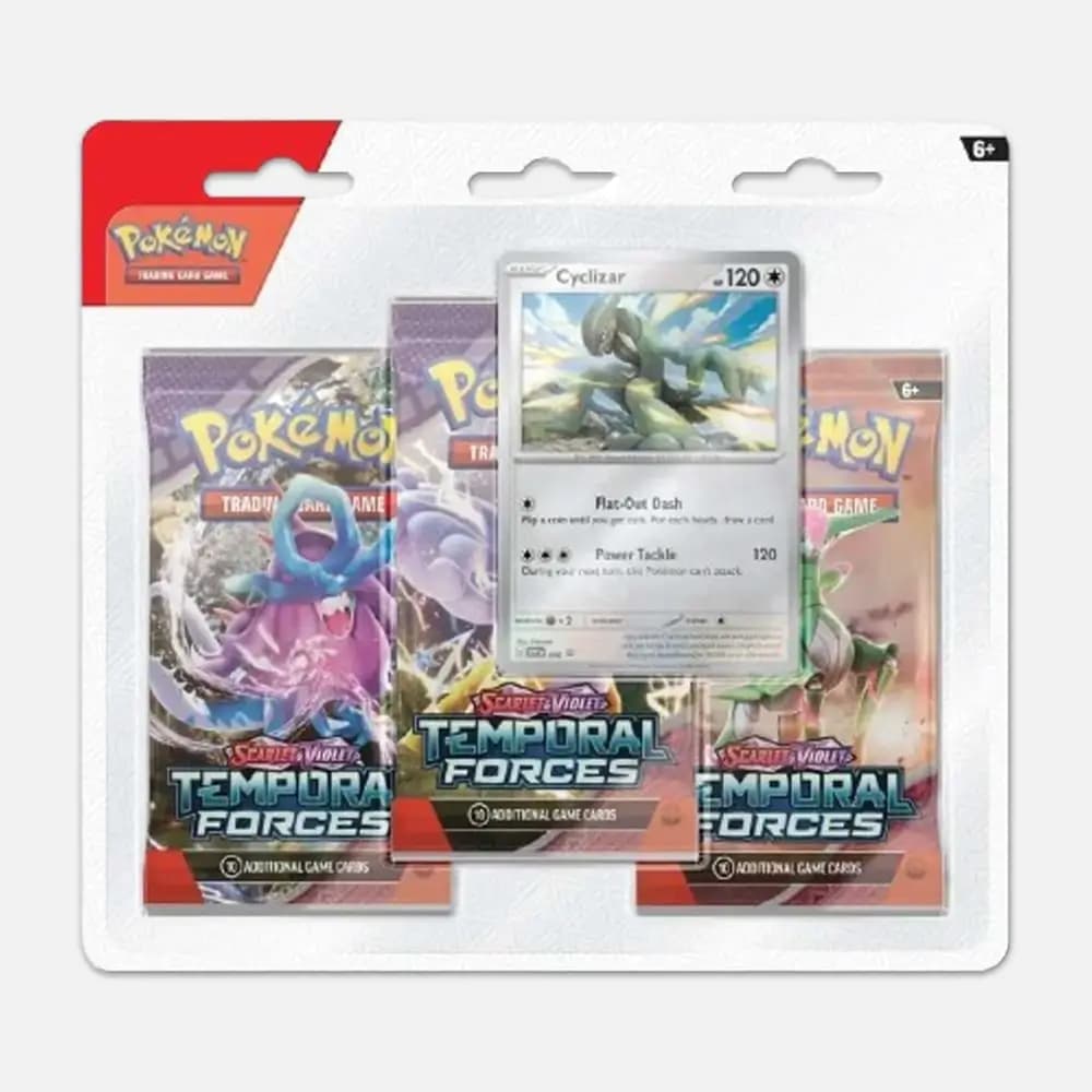 Temporal Forces (SV05) 3-Pack Blister Cyclizar - Pokémon cards