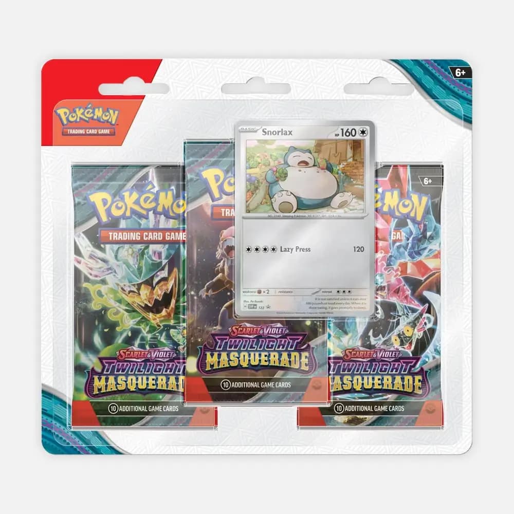 Twilight Masquerade (SV06) 3-Pack Blister - Snorlax - Pokémon cards