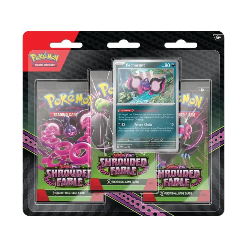 Shrouded Fable (SV6.5) 3-Pack Blister - Pecharunt - Pokémon cards