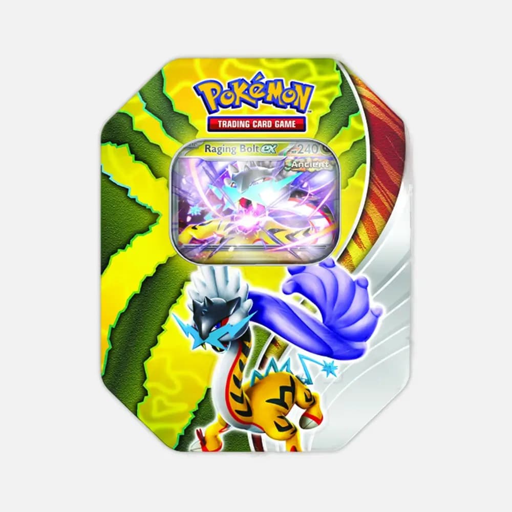 Paradox Destinies Ex Tin - Raging Bolt ex - Pokémon cards
