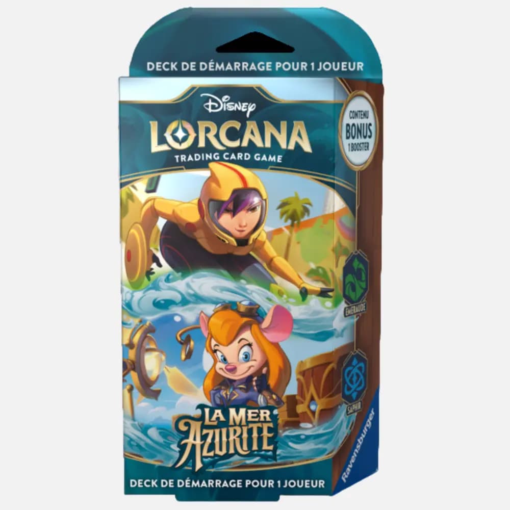 Disney Lorcana - Azurite Sea Starter Deck - Go Go Tomago & Gadget Hackwrench