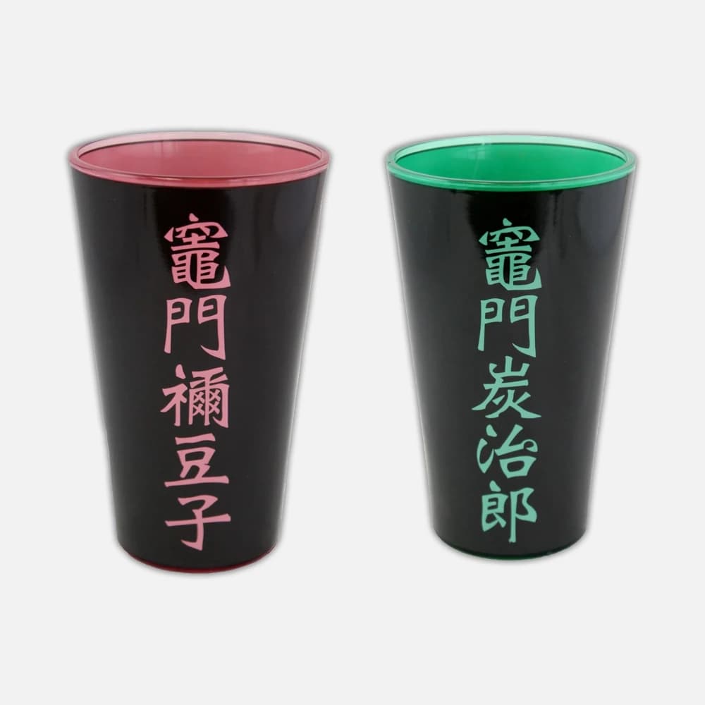 2 XXL Pint Glass Demon Slayer Tanjiro & Nezuko (473 ml)