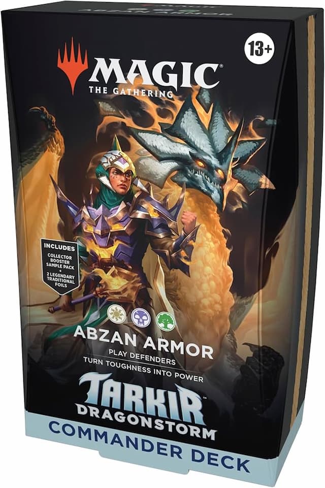 Magic the Gathering (MTG) cards Tarkir Dragonstorm Abzan Armor Commander Deck