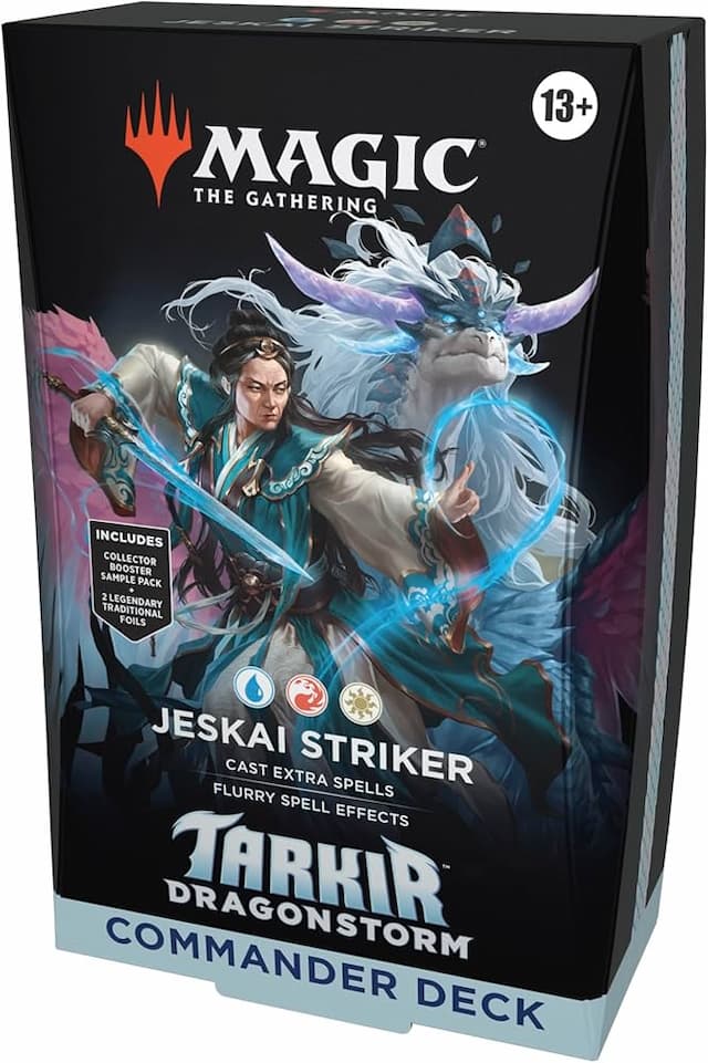 Magic the Gathering (MTG) cards Tarkir Dragonstorm Jeskai Striker Commander Deck
