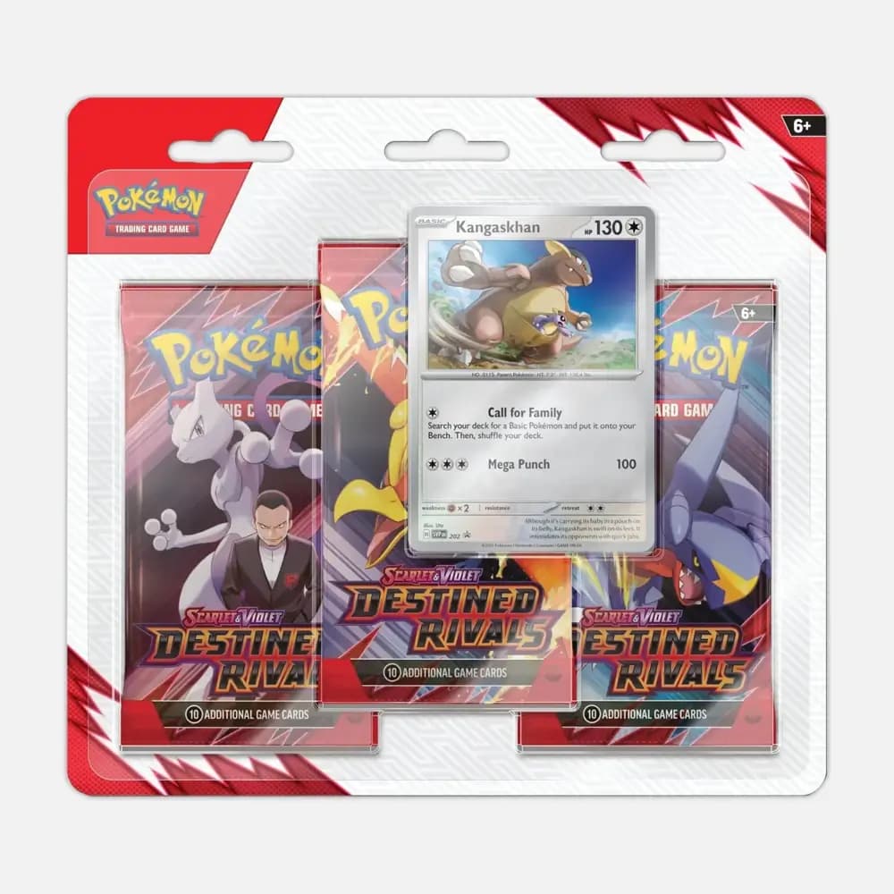 Destined Rivals (SV10) 3-Pack Blister Kangaskhan - Pokémon cards