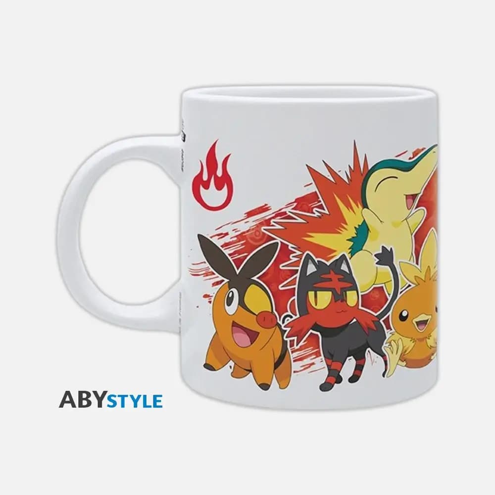 Mug Pokémon Fire Starters White (320 ml)