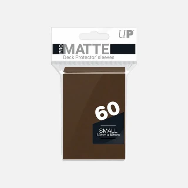 Ultra Pro Small Matte zaščitni ovitki - Rjavi (60 kosov)