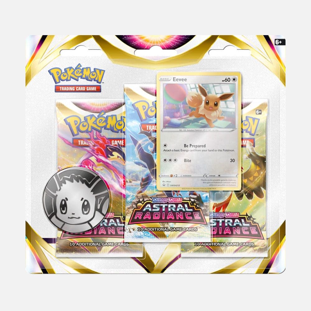 Pokémon karte Astral Radiance 3-pack Blister Eevee