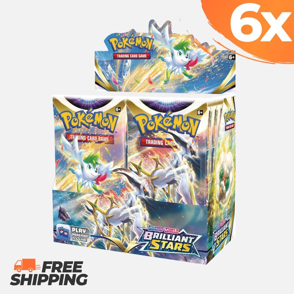 Pokémon karte 6x Brilliant Stars Booster Box (zaprt case)