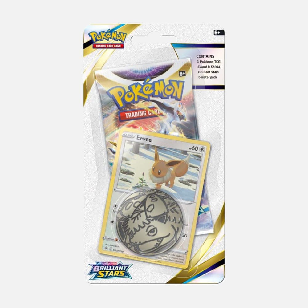 Pokémon karte Brilliant Stars Checklane Blister Paketek (Pack) Eevee