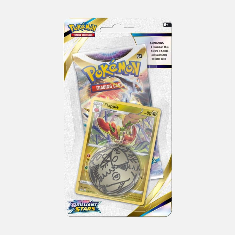 Pokémon karte Brilliant Stars Checklane Blister Paketek (Pack) Flapple