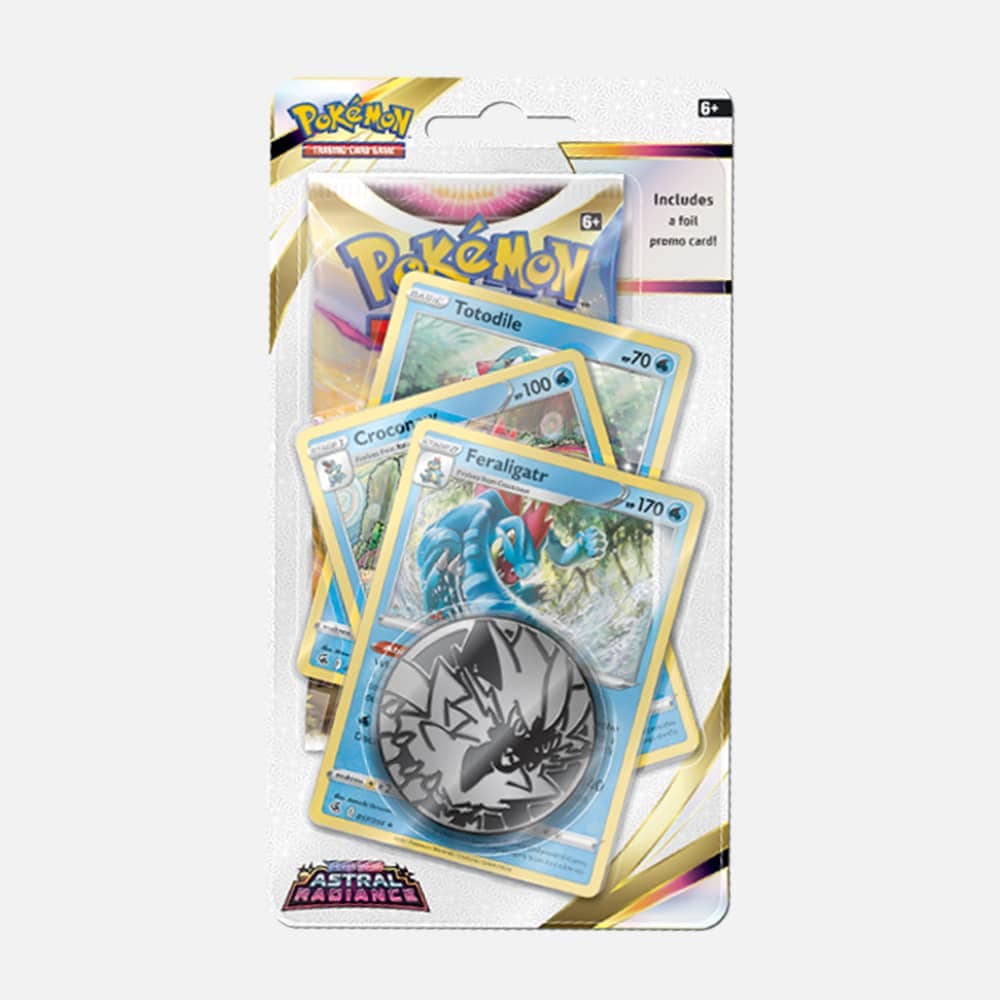 Pokémon karte Astral Radiance Booster Premium Checklane Blister Feraligatr