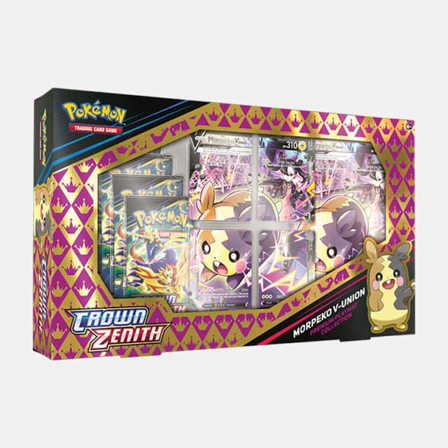 Pokémon karte Crown Zenith Premium Playmat Collection - Morpeko V Union Box