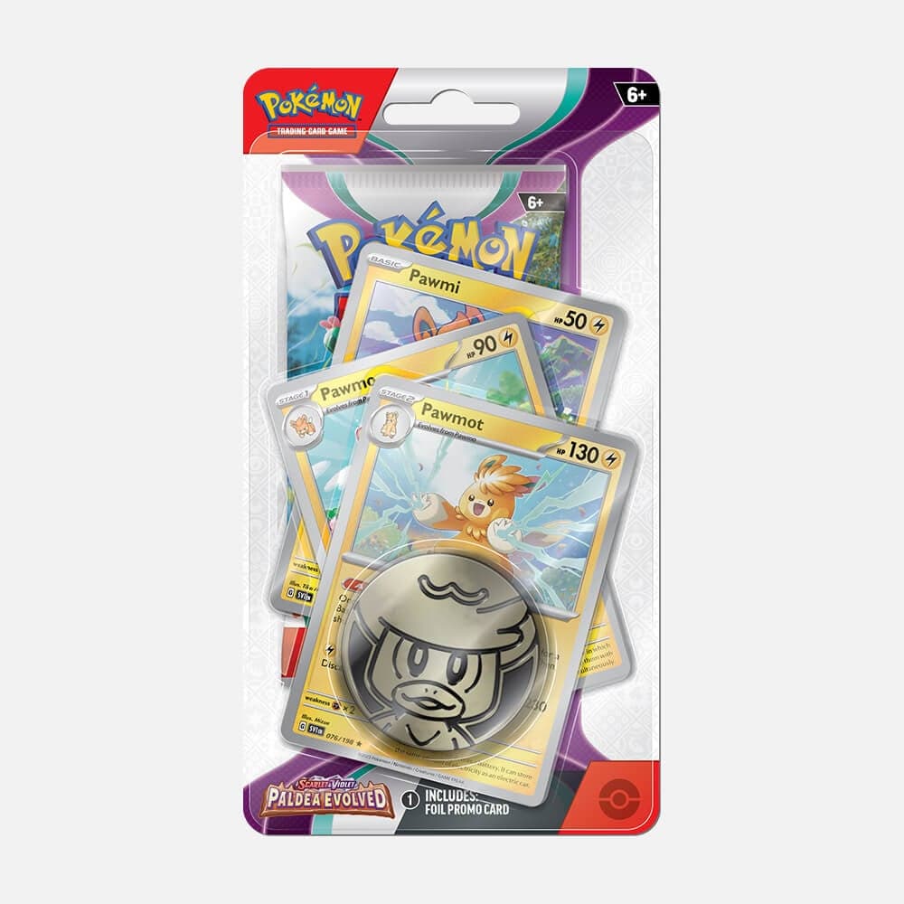 Pokémon karte (SV02) Paldea Evolved Premium Checklane Blister Pawmot